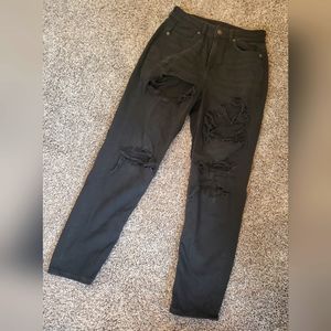 American Eagle Distressed Mom Jeans